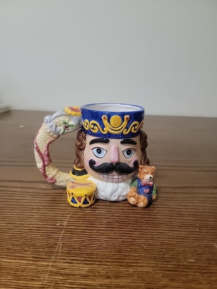 Nutcracker Mug Cup ~Make into a Christmas Holiday Centerpiece Nutcracker~Ceramic