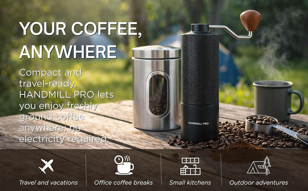 Manual Coffee Grinder - Adjustable Setting for French Press/Espresso Adjustable