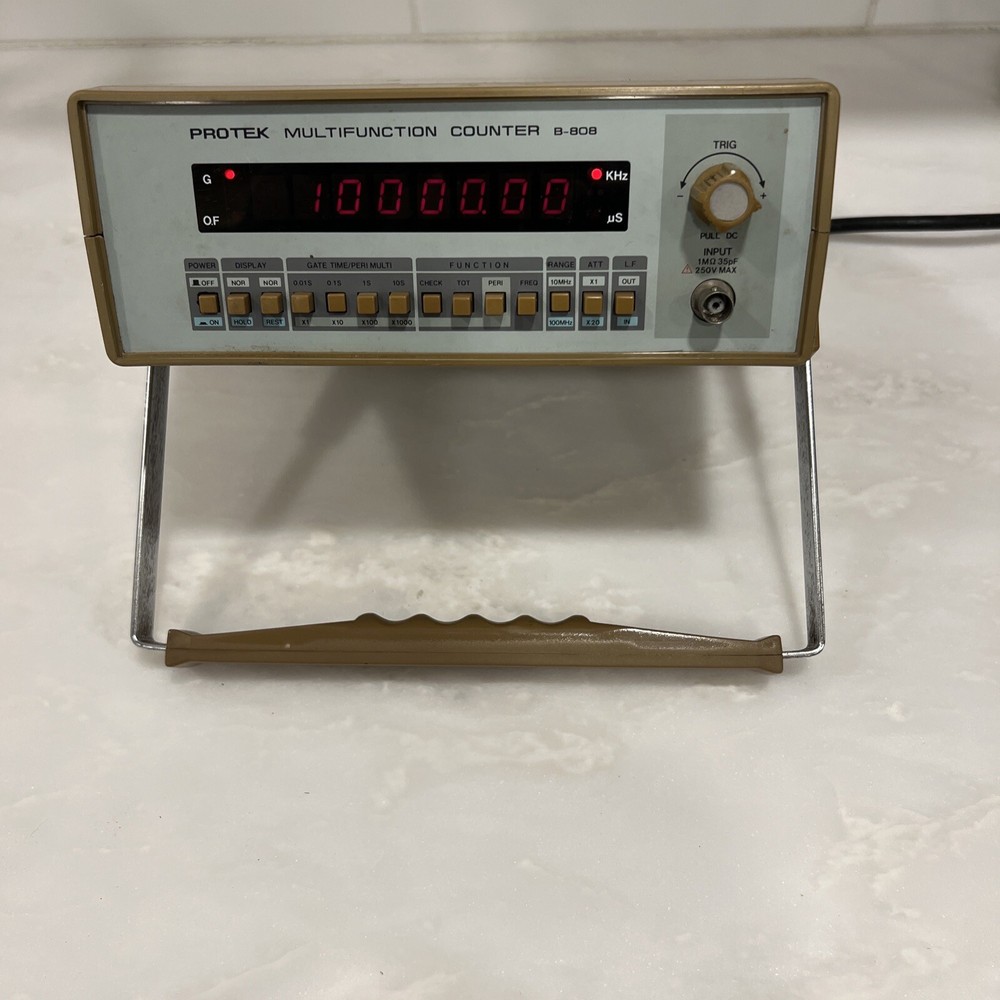 Protek Frequency Counter B-808 Multifunction electronic test equipment Powers On