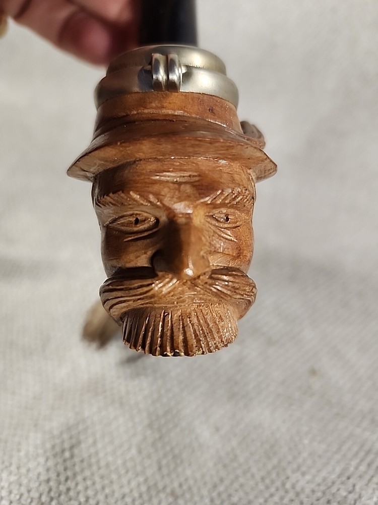 Antique German Figural Pipe Initial DH