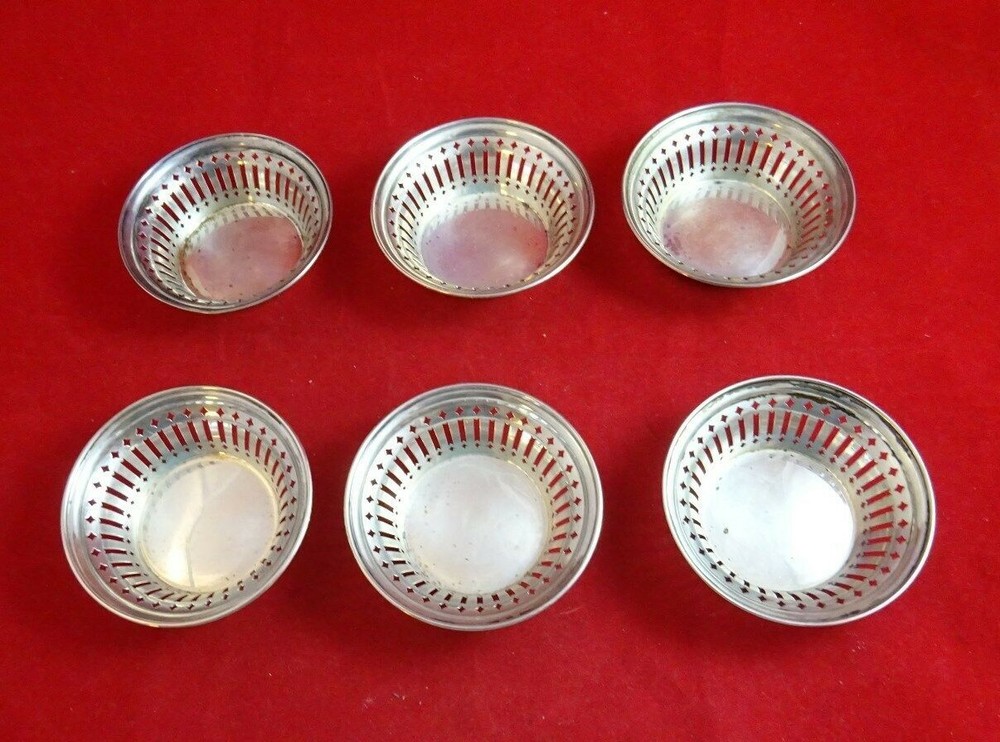 6 Sterling Silver Candy / Nut Dishes by Towle (#2618)