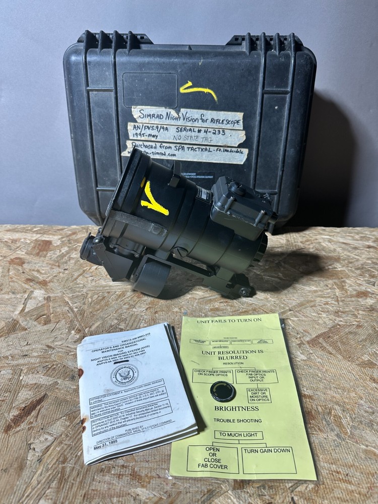 SIMRAD KN203 FAB night vision scope *working* W/HARD CASE