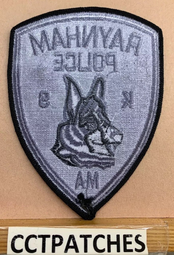 RAYNHAM, MASSACHUSETTS POLICE K9 SUBDUED SHOULDER PATCH MA