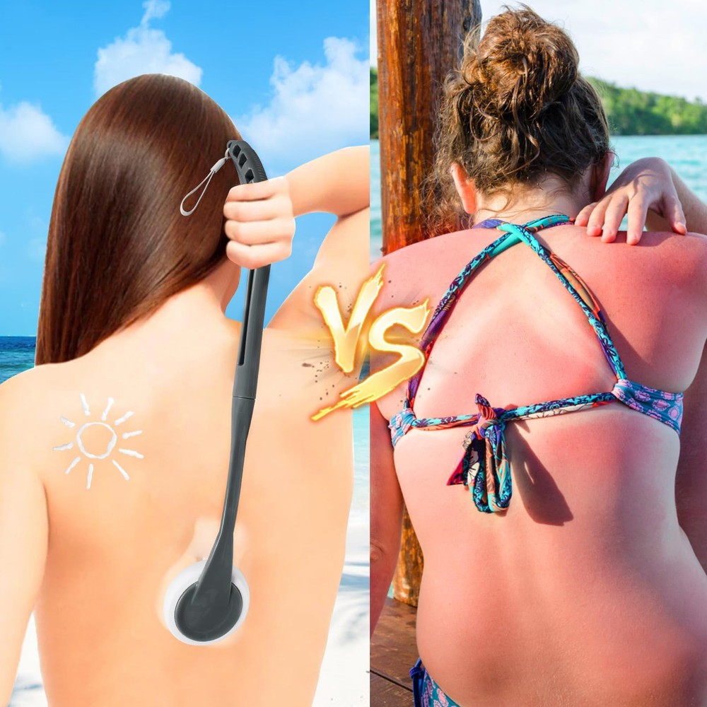 Lotion Applicator for Back, 20.5'' Replaceable Back Lotion Applicator, Easy W...
