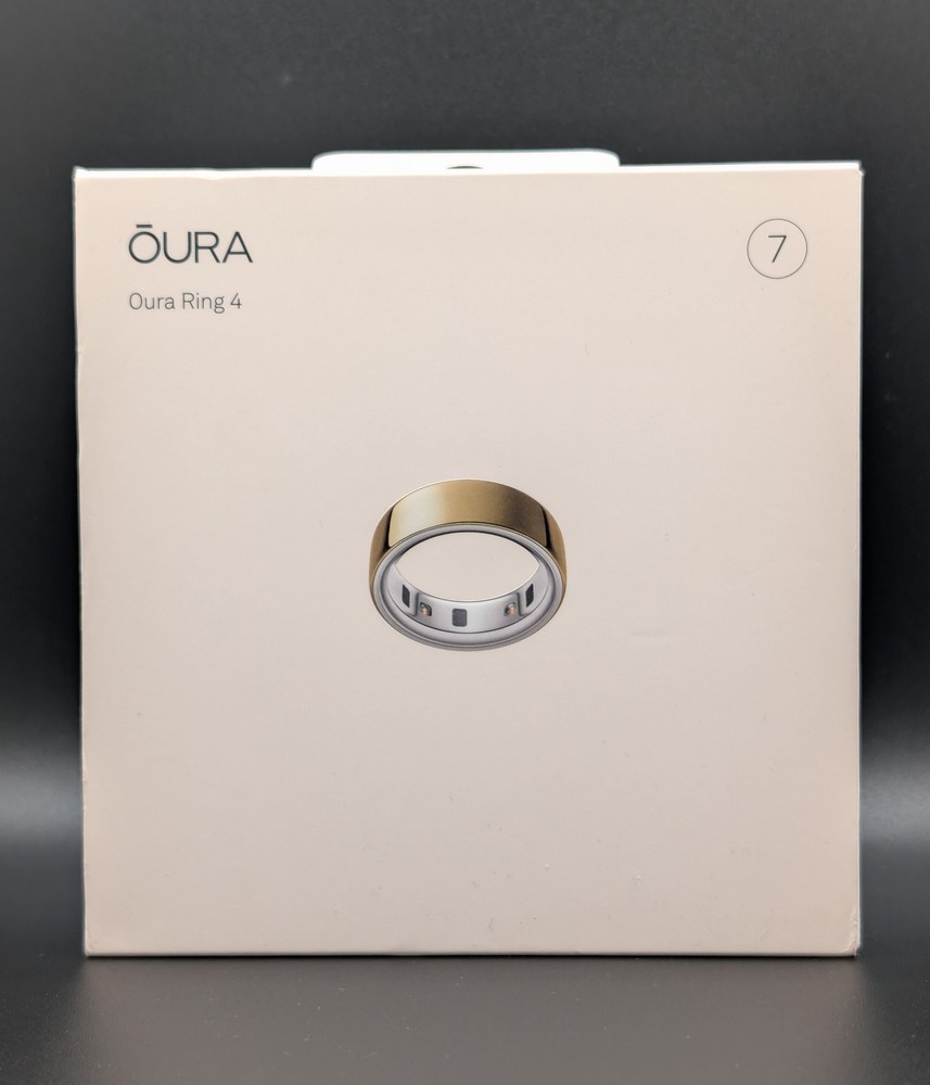 Oura Ring Gen 4 - Gold- Size 7 (Moderate Scratching):~,