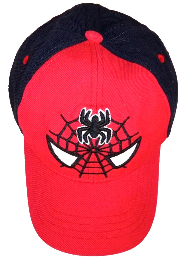 Spider-Man Hat Cap Strap Back Embroidered Eyes Web Kids One Size Marvel