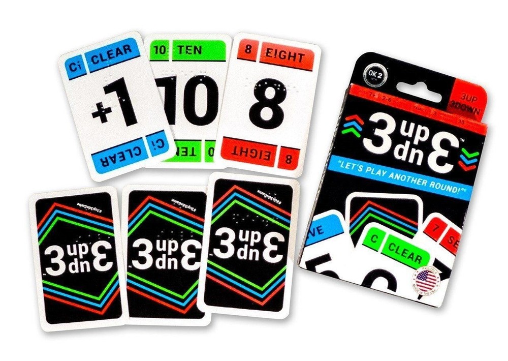Braille card game 3 up 3 Down