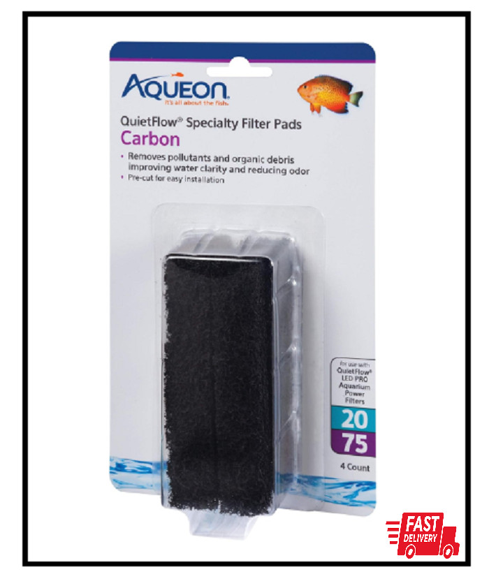 Aqueon Replacement Specialty Filter Pads Carbon 20/75