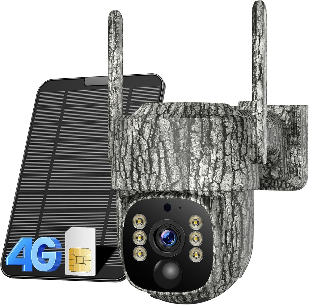 Campark Cellular Trail Camera w/ Solar Panel Support Live Streaming Night Vision