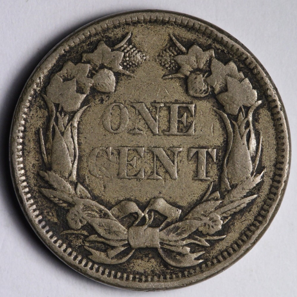 1857 Flying Eagle Cent Penny VF+ E139 RVEN