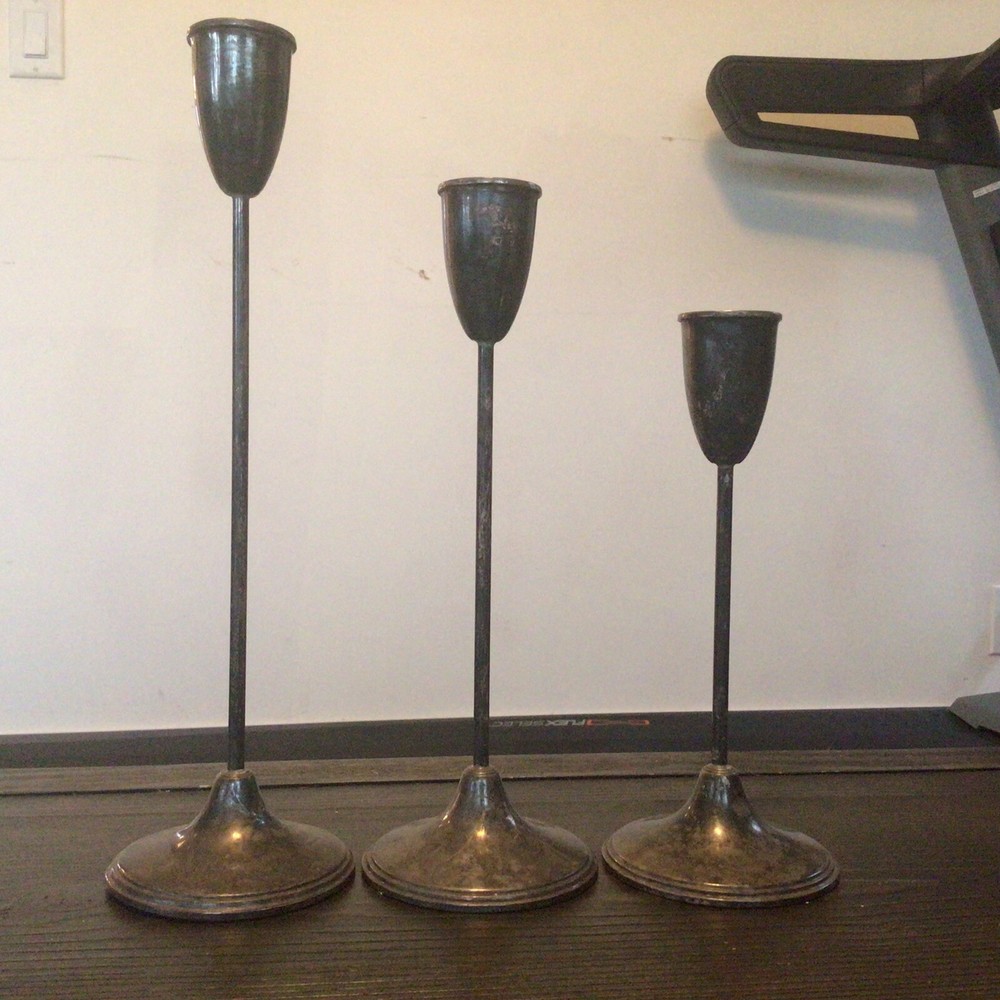 Sterling Silver Candlestick Set