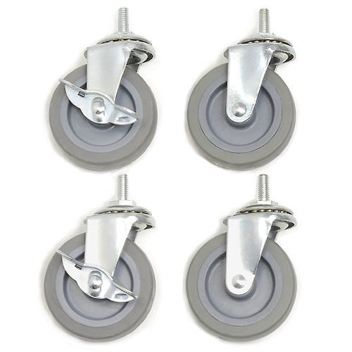 Global Industrial 3" Swivel Caster Set 2 Locking
