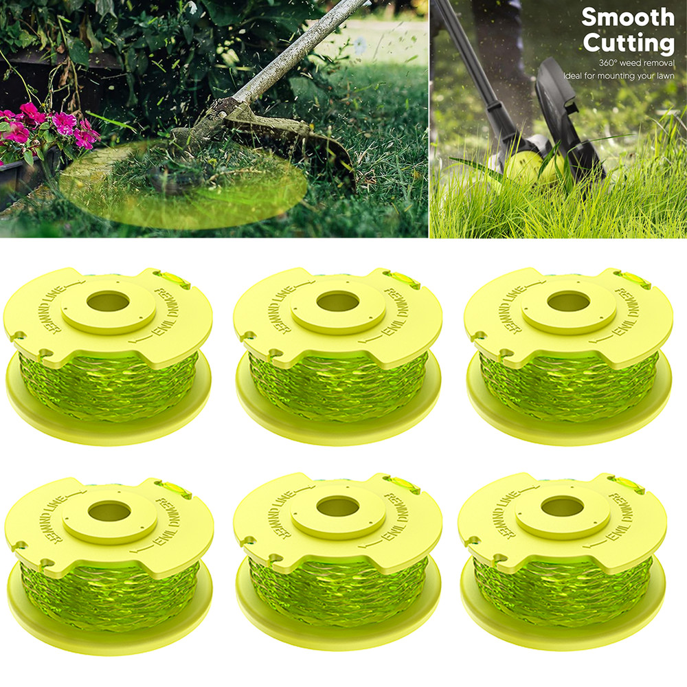 6Pack Weed Wacker String Trimmer Twisted 0.080 In Line for Ryobi Replacement US