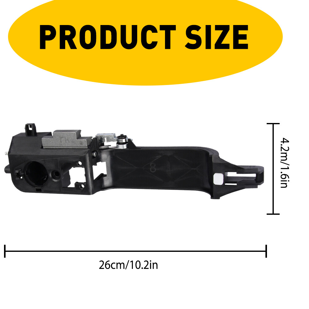 Left Hand Driver Side Outer Door Handle Bracket Primed for 2008-2011 Ford Focus