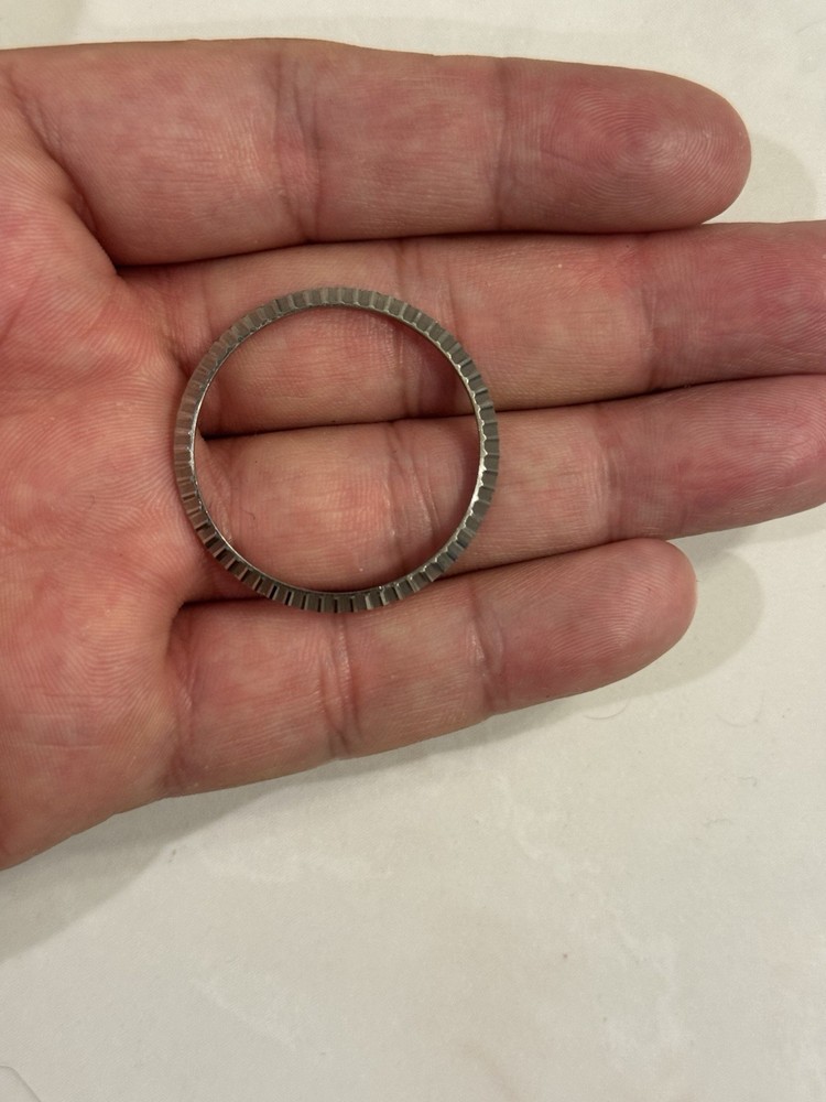 Original Rolex Engine Turned Stainless Steel Bezel 16220