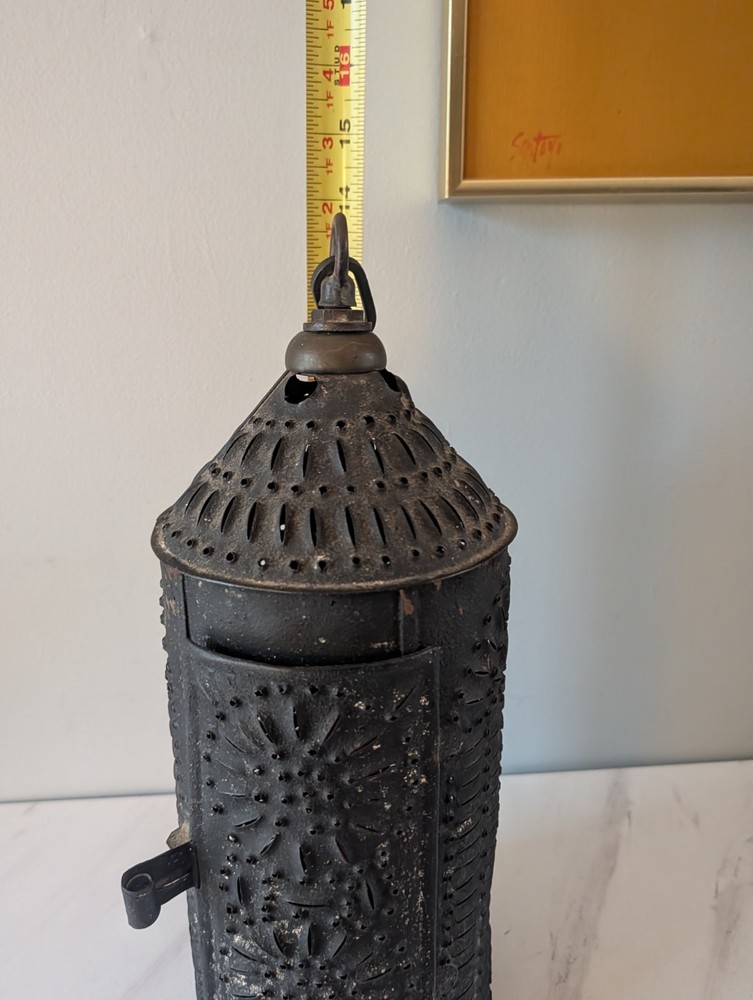 Primitive Punched Tin Lantern