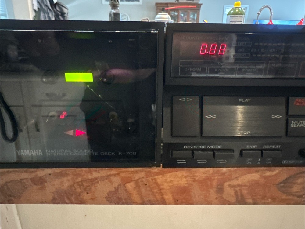 YAMAHA K-700 AUTO-REVERSE STEREO CASSETTE DECK Partly Tested