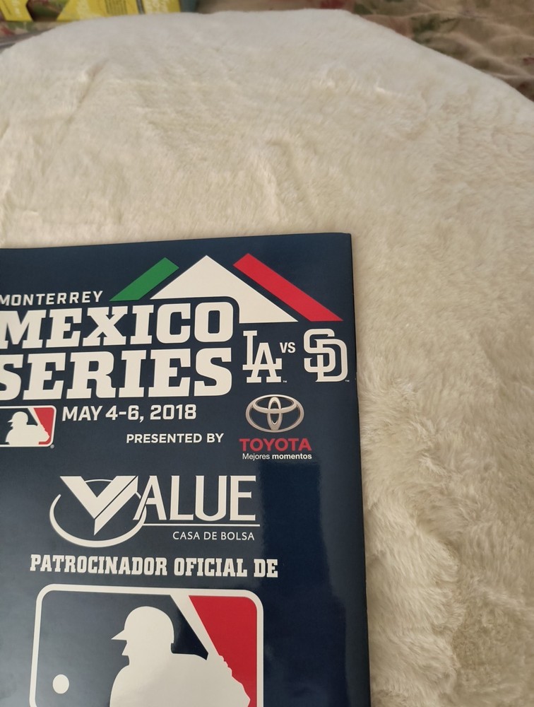 2018 Dodgers/Padres Monterrey Mexico Program
