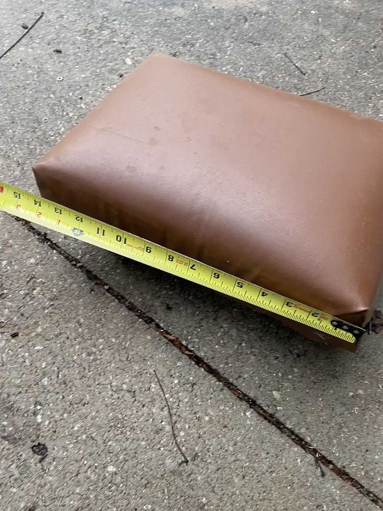 Vintage Rolling Padded Work Stool Seat Vinyl Wrapped +