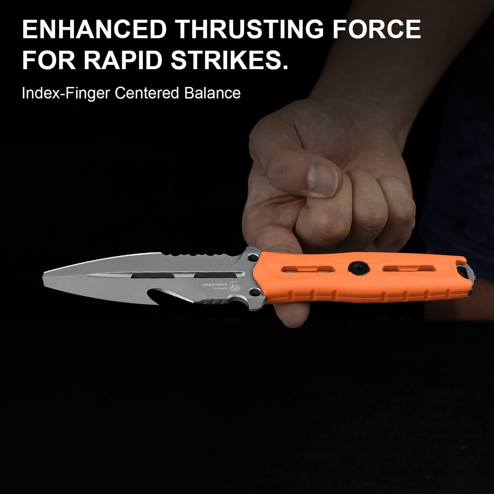 Kizer NORCROSS Fixed Blade Double-Edged Nitro-V Blade G10 Handle ZX-FB01A6