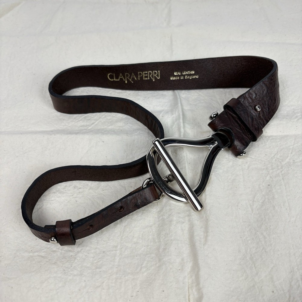 Clara Perri Brown Leather Belt