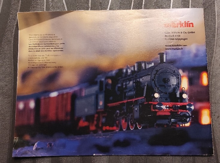catalogue Märklin models export 2002 model railway train HO