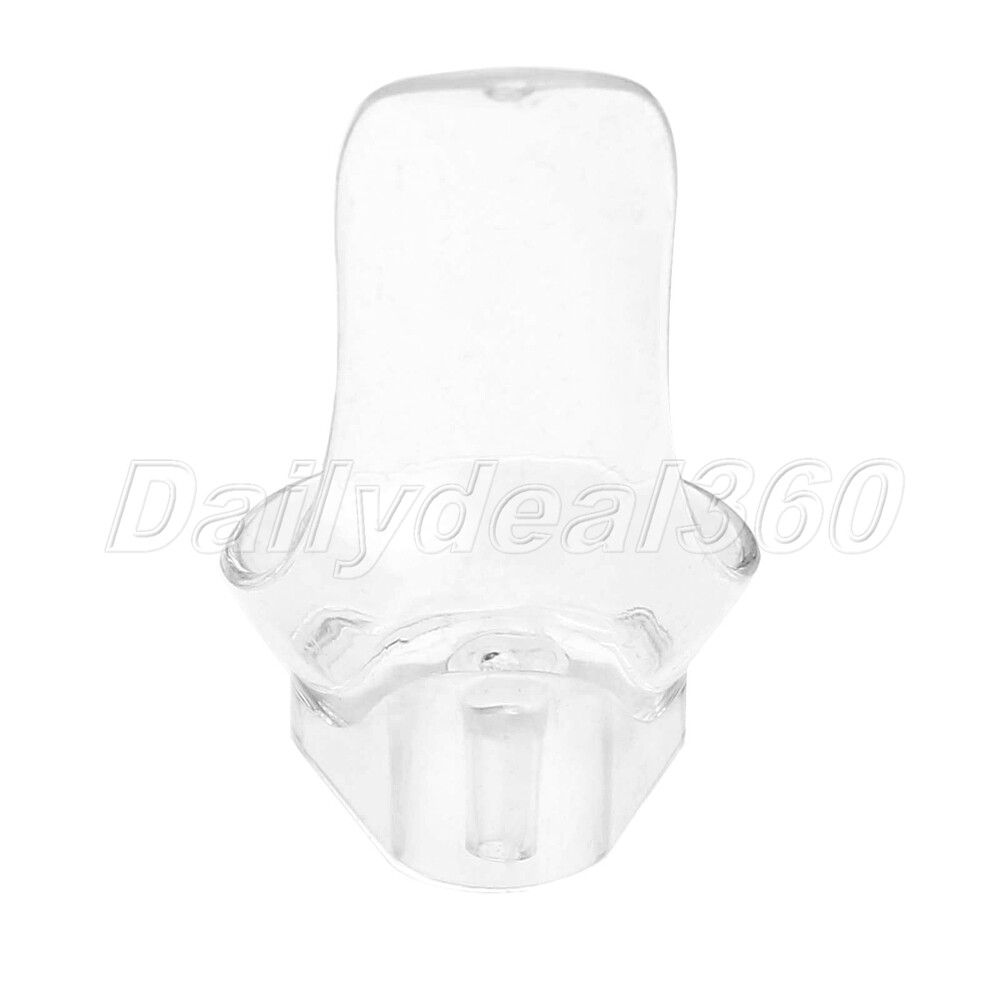 1Pc Practical Clear Plastic Spoon Shape Smoking Pipe Holder Stand 30*45*65mm