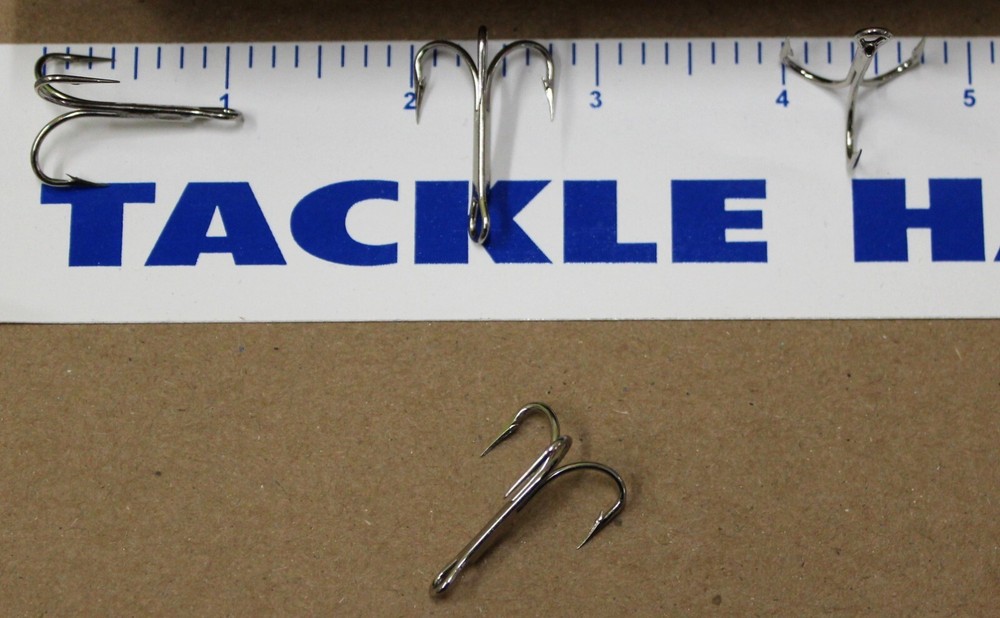 VMC 9617 Treble Size 2 Fish Hooks Nickel Finish 100 Count Box