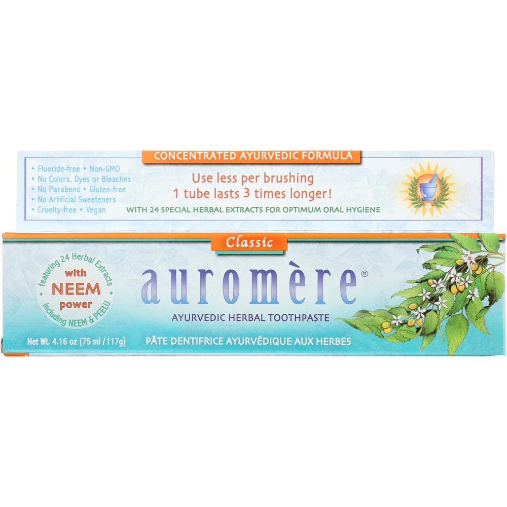 Auromere Ayurvedic Herbal Toothpaste Classic