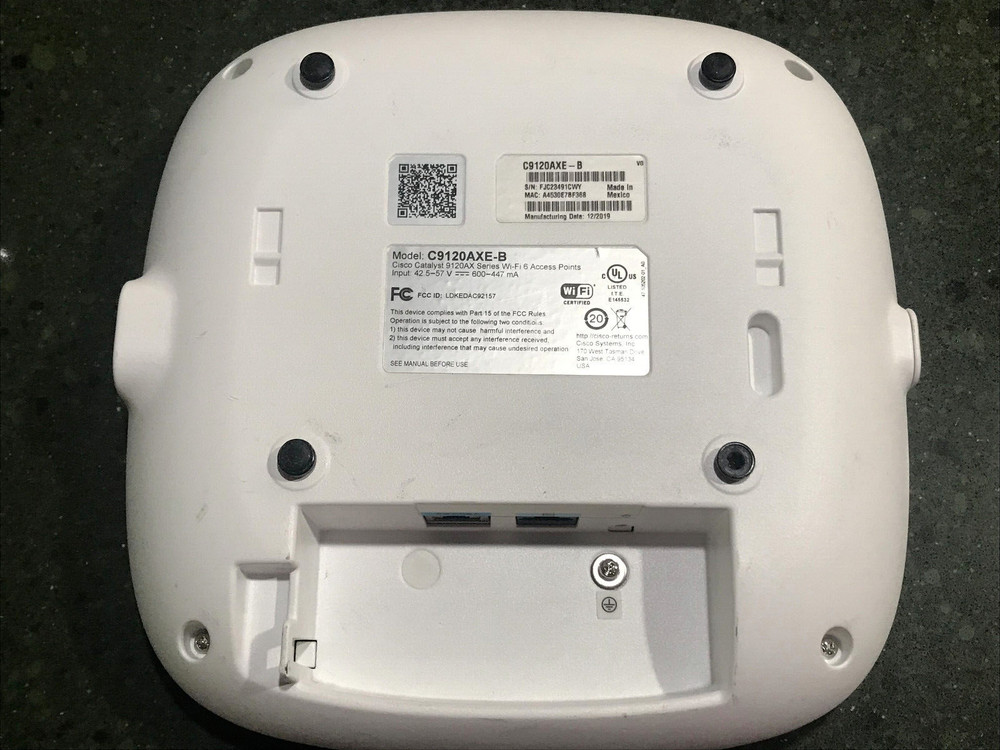 Cisco Catalyst C9120AXE-B Wireless Access Point 9120AXE EWC Antennas NOT INCLUDE