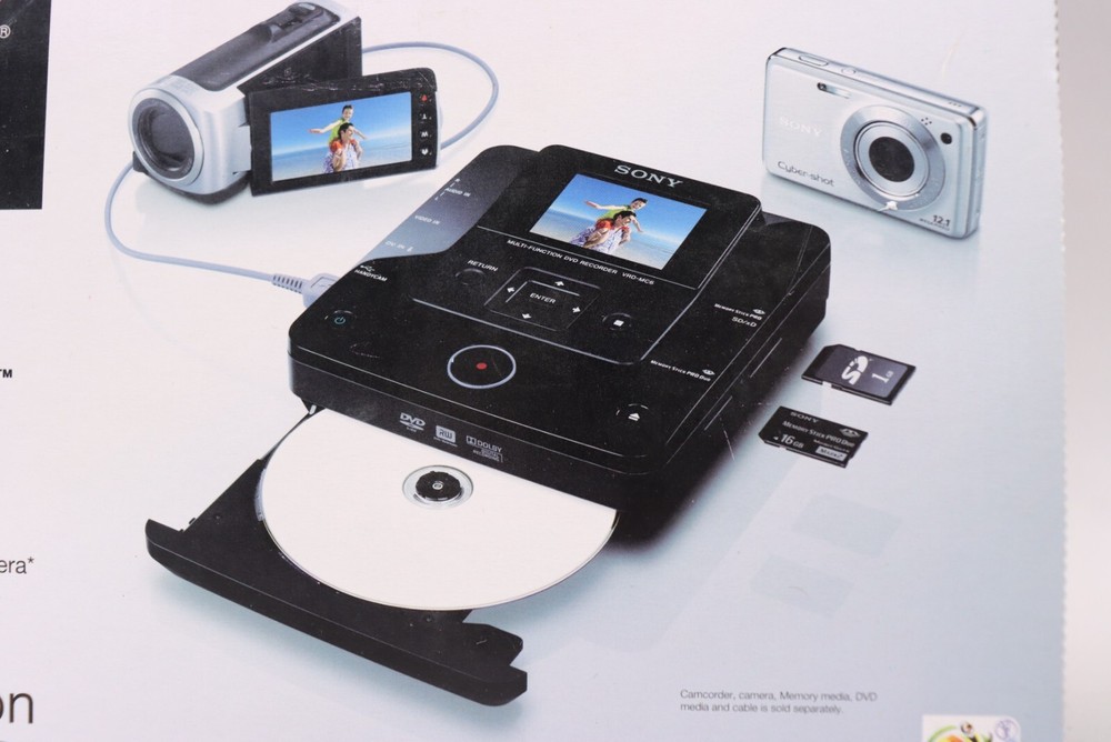 New Sony VRD-MC6 Multi Function DVD Recorder Home Video Transfer + Accessories