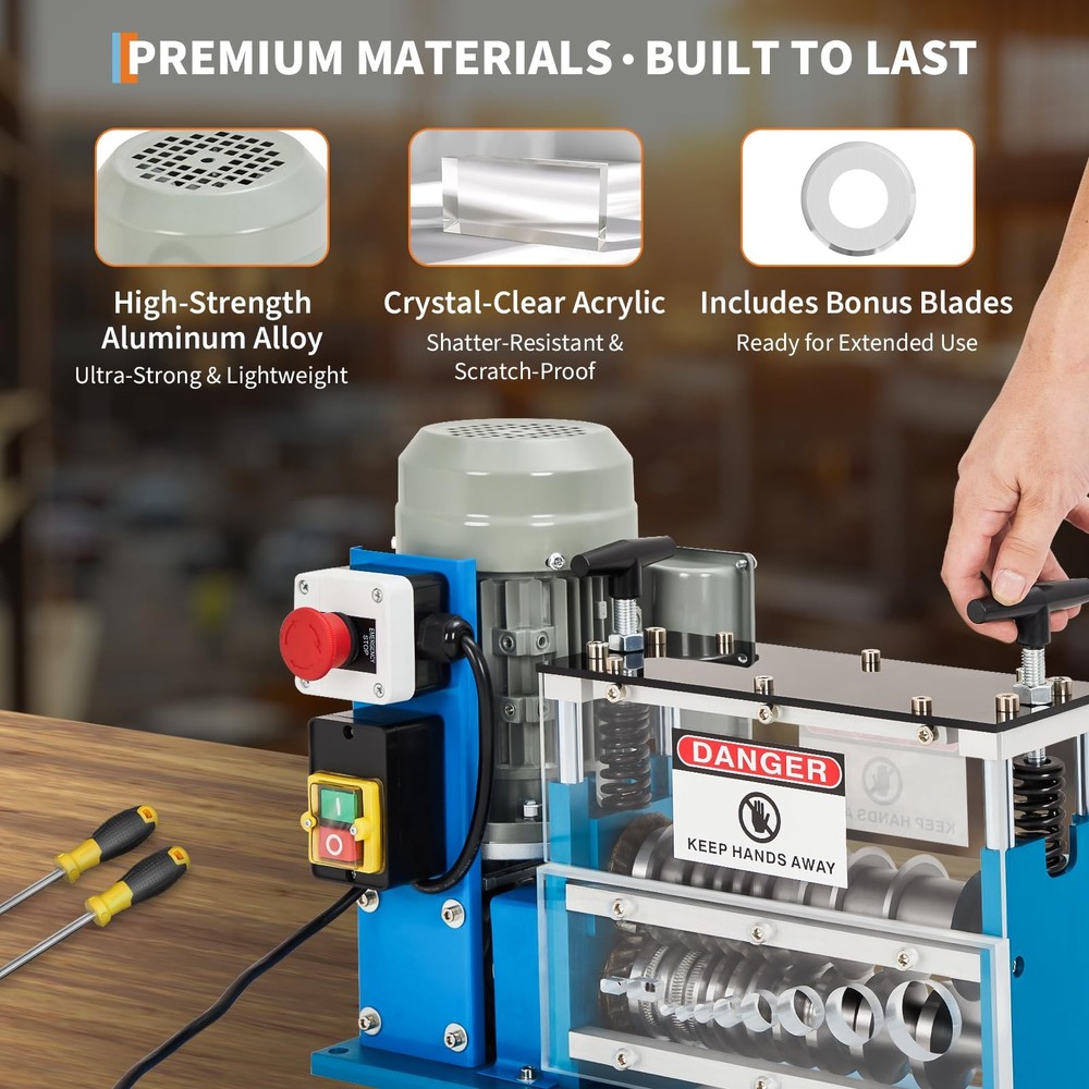 🔝Automatic Scrap Cable Stripper Electric Wire Stripping Machine Copper Recyclin