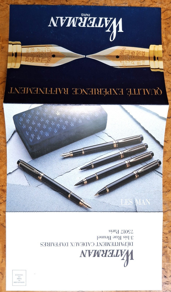 ADVERTISEMENT WATERMAN 3-Flap Pen