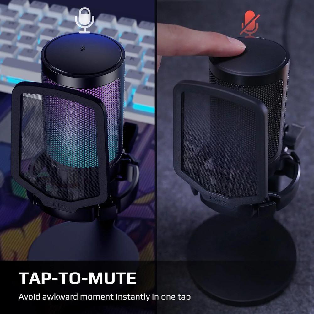 Gaming Streaming USB Condenser Microphone Computer, Console, PS5 Plug-and-Play