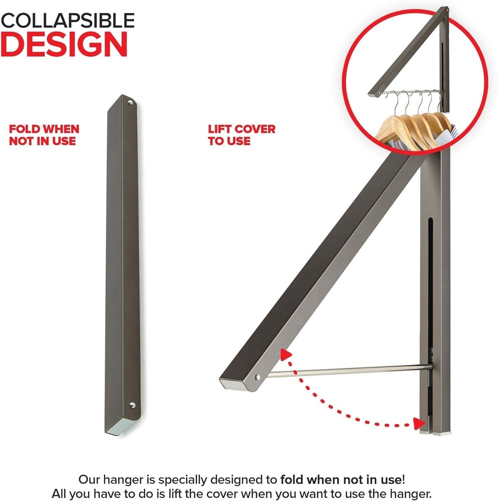 Space-Saving Aluminum Clothes Rack - Foldable and Rust Resistant Drying Solution