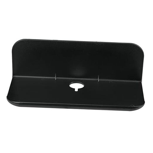 Stick On Small 9 Inch Wall Shelf Black