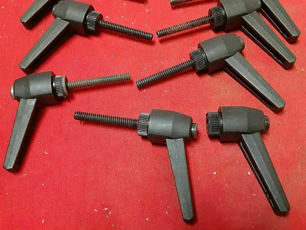 8 Adjustable Handle Thumb Lever Screw Spring Rotating Knob 5w6