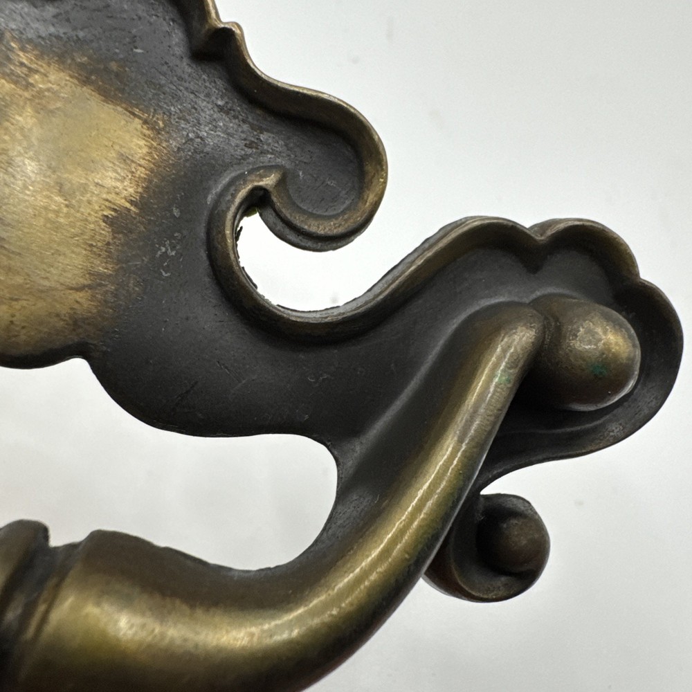 Vintage Brass Drawer Pull 4 1/2" Keeler #7538 Hardware Handle