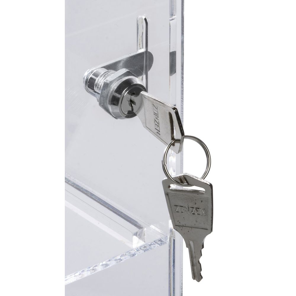 Rotating Clear Acrylic Showcase with Lock