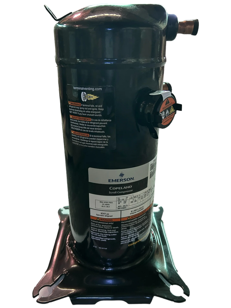 Copeland, Scroll, Compressor, ZP14K6E-PFV-830, 14700-20200 BTU, 1PH