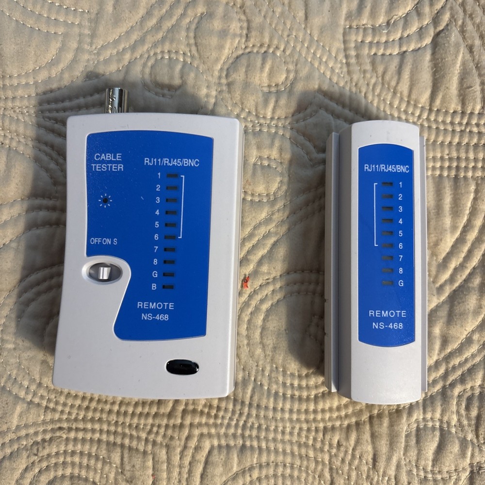 Multi Function LED Network Cable Tester for BNC RJ45, RJ11, RJ12 Remote NS-468