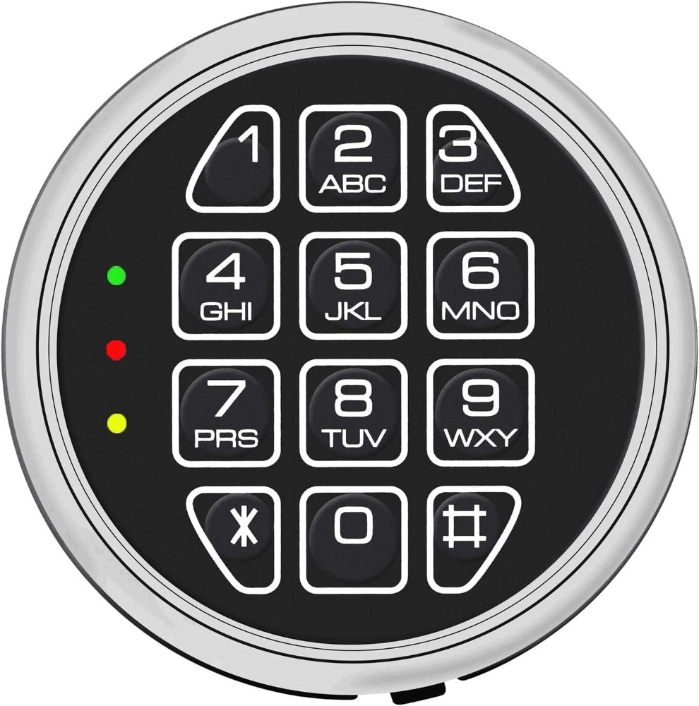 Electronic Gun Safe Lock Replacement Keypad Chrome 14 Pin DIY Security