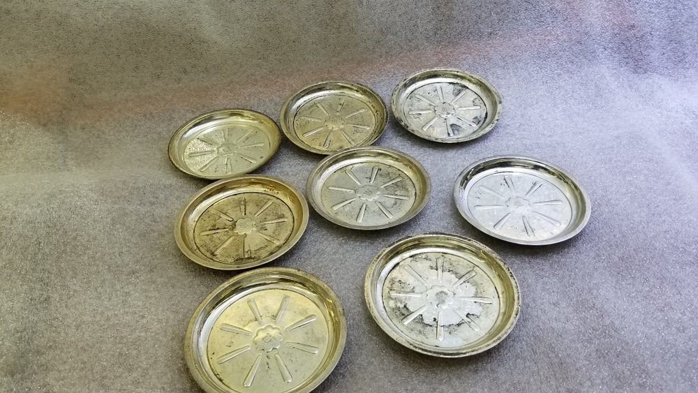 8 TIFFANY & CO. STERLING SILVER PLATES 1920