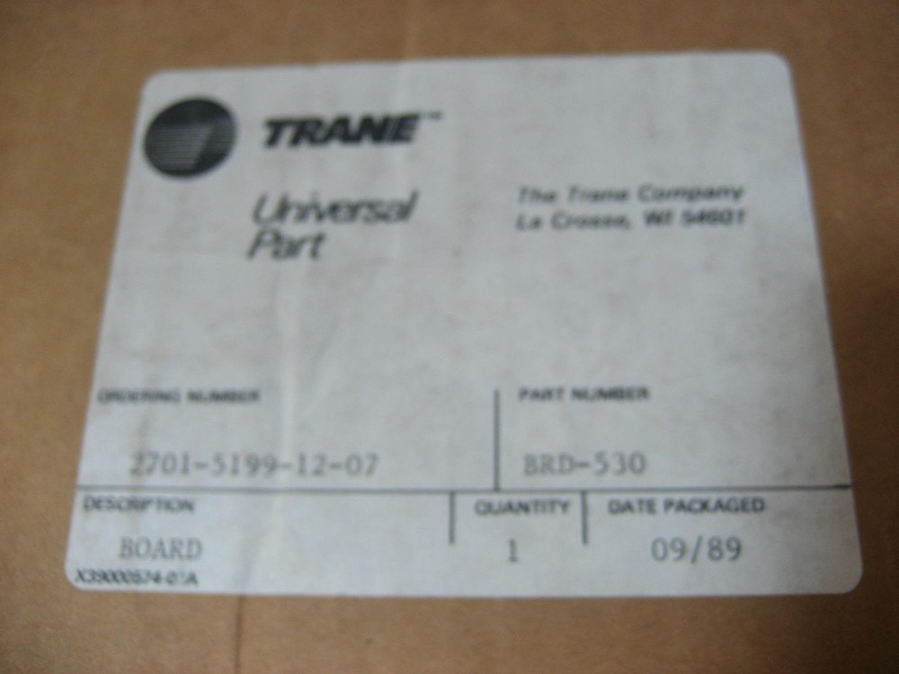 Trane Control Board 50100617