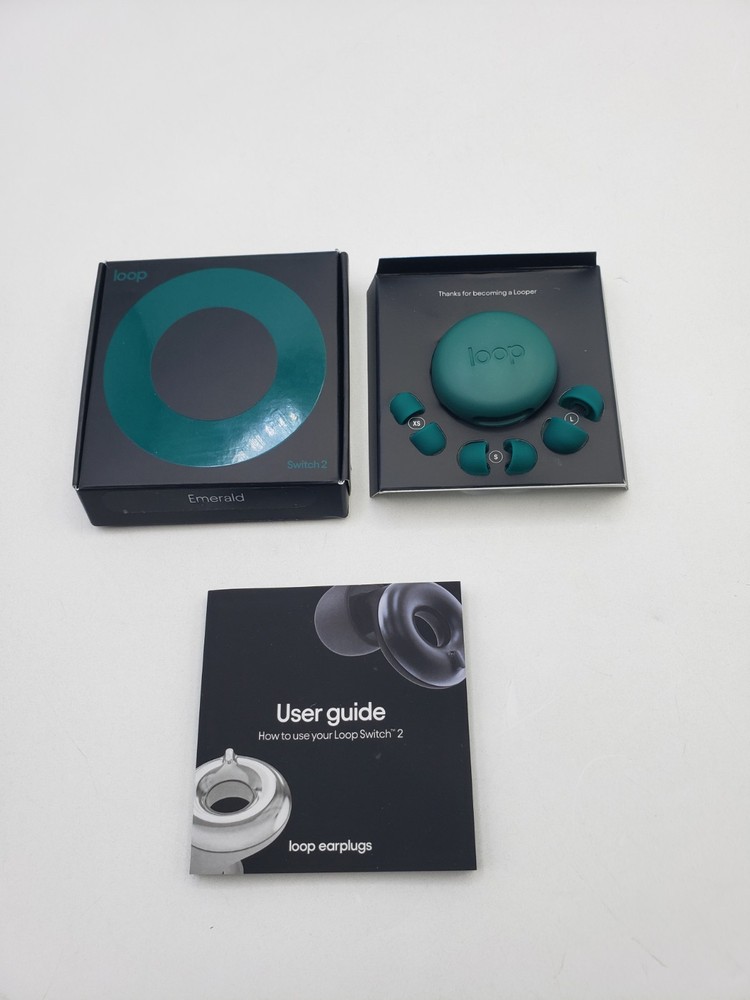 Loop Switch 2 EMERALD Ear Plugs for Noise Reduction 14/17/20 New Openbox