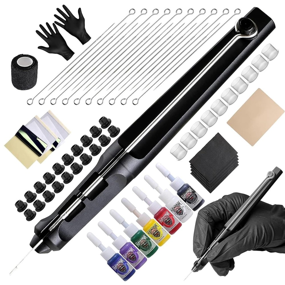 Professional Tattoo Starter Kit: Quality Needles, Vibrant Inks, Safe Tools