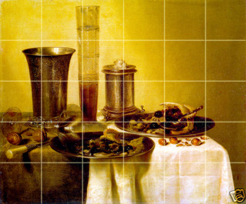 Art Mural Ceramic Breakfast Pie Backsplash Tile #278