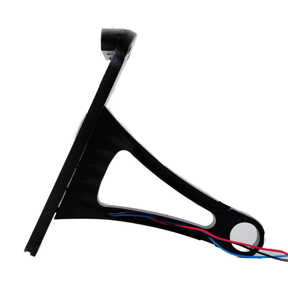 Black Vertical Side Mount License Plate Holder Bracket Tail Light for Harley