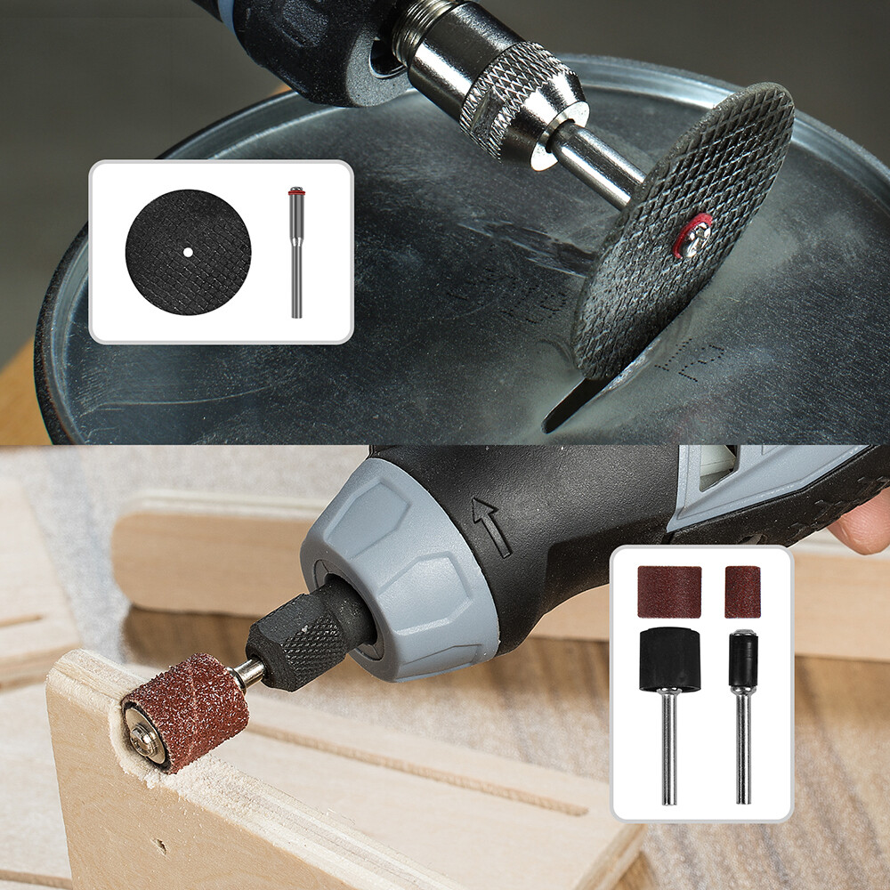 WORKPRO 208PC Rotary Tool Dremel Accessory Kit Cutting Sanding Grinding Tool NEW