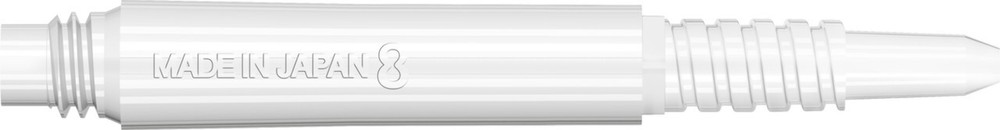 Target 8 Flight Locked Shaft Short+ White (22.5mm)